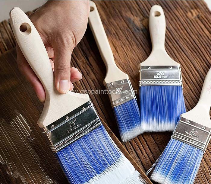 Luigi's Paint Brushes for Walls | 5X Synthetic Bristle Paint Brushes for  Painting Walls, Furniture, and More | Large House Paint Brush Set for Walls  