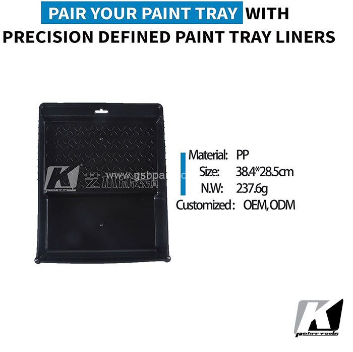 Precision Defined Paint Tray Liner 9-Inch, Paint Trays Set 2-Pack